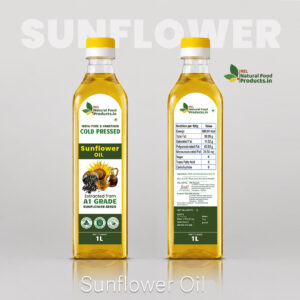 Cold Pressed Sunflower Oil 1L | 100% Pure & Unrefined || NRL Natural Food Products.in