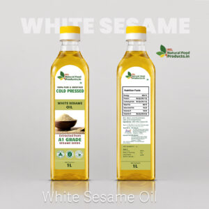 Cold Pressed White Sesame Oil 1L | 100% Pure & Unrefined || NRL Natural Food Products.in