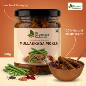 MULAKKADA (DRUMSTICKS) PICKLE | 500g | NRL_Natural_Food_Products.in