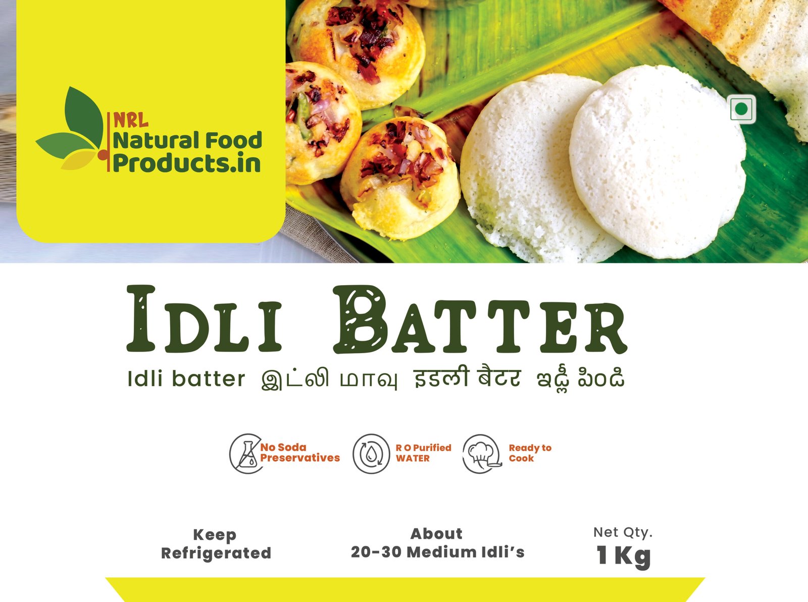 IDLI BATTER || 1kg || Natural Food Products.in - Image 2